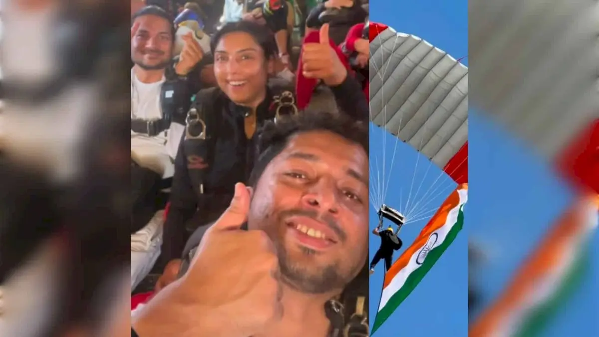 Three UAE-based Indians join Guinness skydiving record in Libya