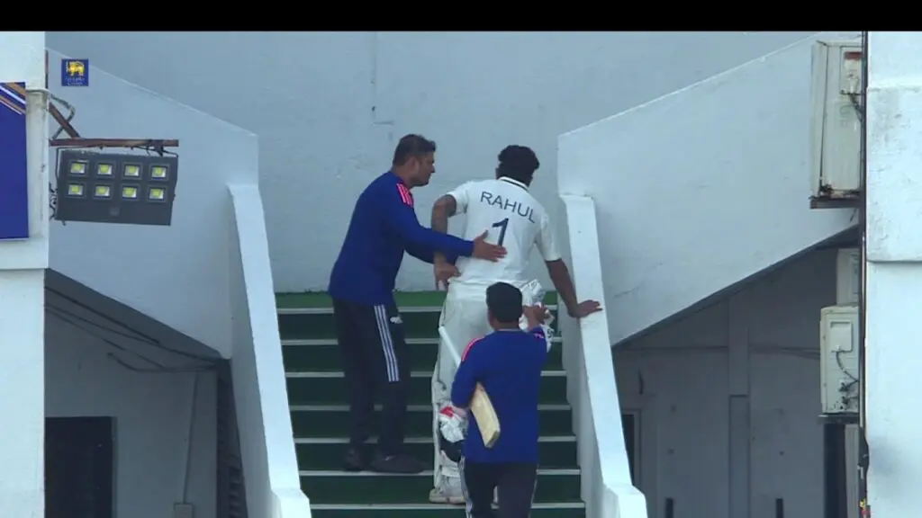 KL Rahul retires hurt with cramps during Sri Lanka Test