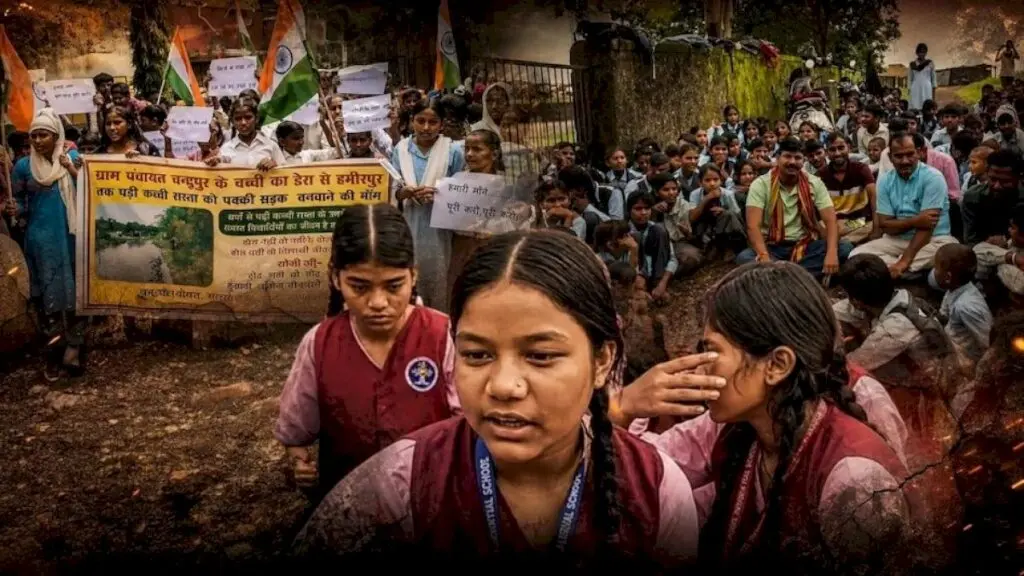 स्कूली सुविधाओं पर यूपी, राजस्थान और एमपी में छात्रों का प्रदर्शन