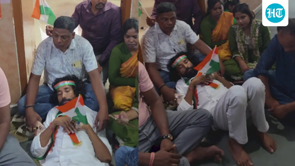 Police stop Devendra Mahto from Jharkhand Tiranga Yatra