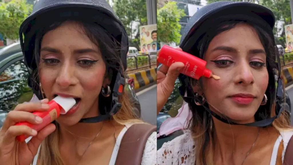 Bengaluru influencer’s makeup-on-bike video draws online criticism