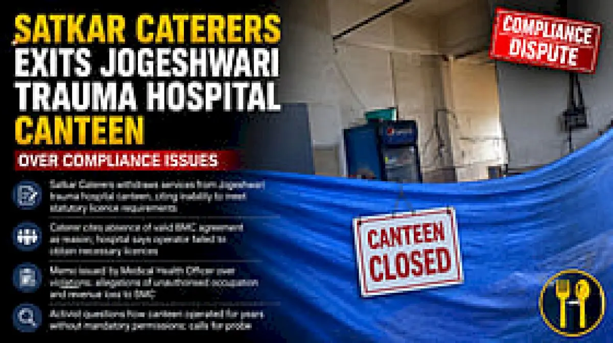Satkar Caterers exits Jogeshwari hospital canteen over compliance dispute