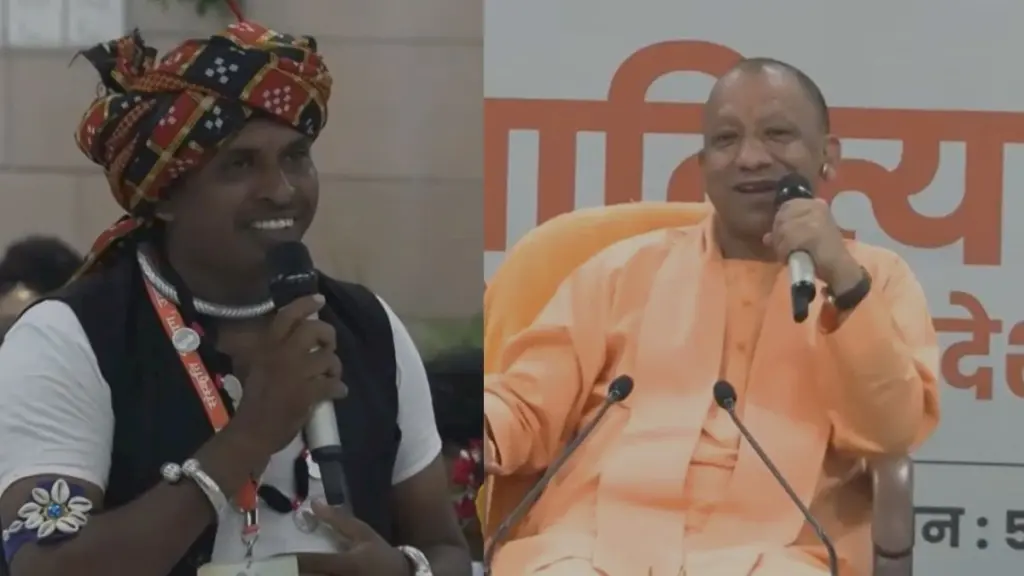 Yogi tells artist he runs bulldozer over criminals, can't sing