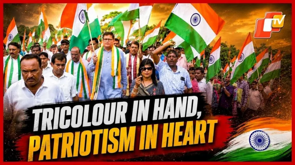 BJP's Baijayant Panda leads 2 km rally in Kendrapara