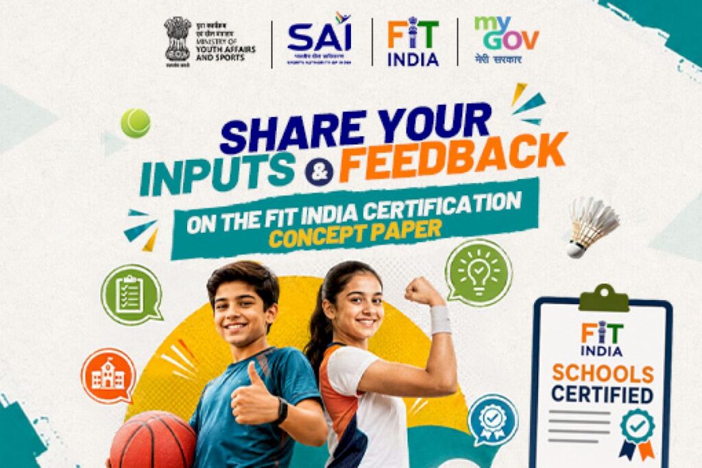 Fit India Seeks Public Feedback on New School Certification Plan