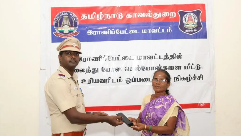 Ranipet police return 80 missing phones worth Rs 11.45 lakh