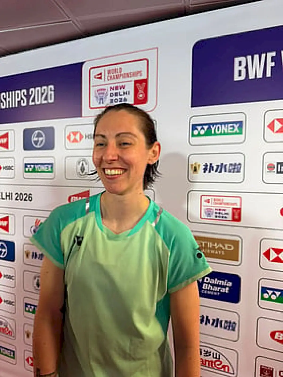 Kirsty Gilmour, Scottish badminton star and LGBTQ+ advocate, at World Championships in Delhi