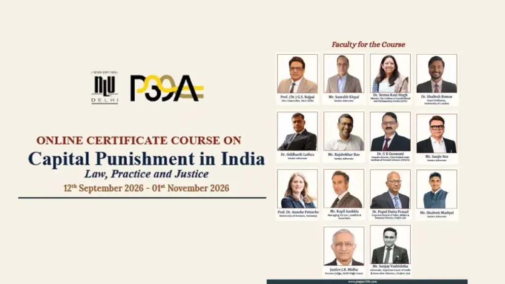 Project 39A Online Death Penalty Course Opens August 12