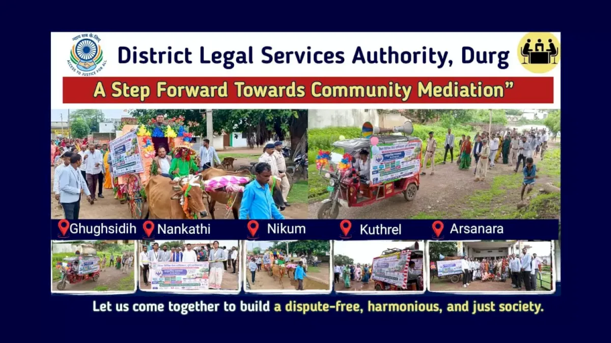 Durg DLSA takes 'Justice on Wheels' to 5 villages by bullock cart