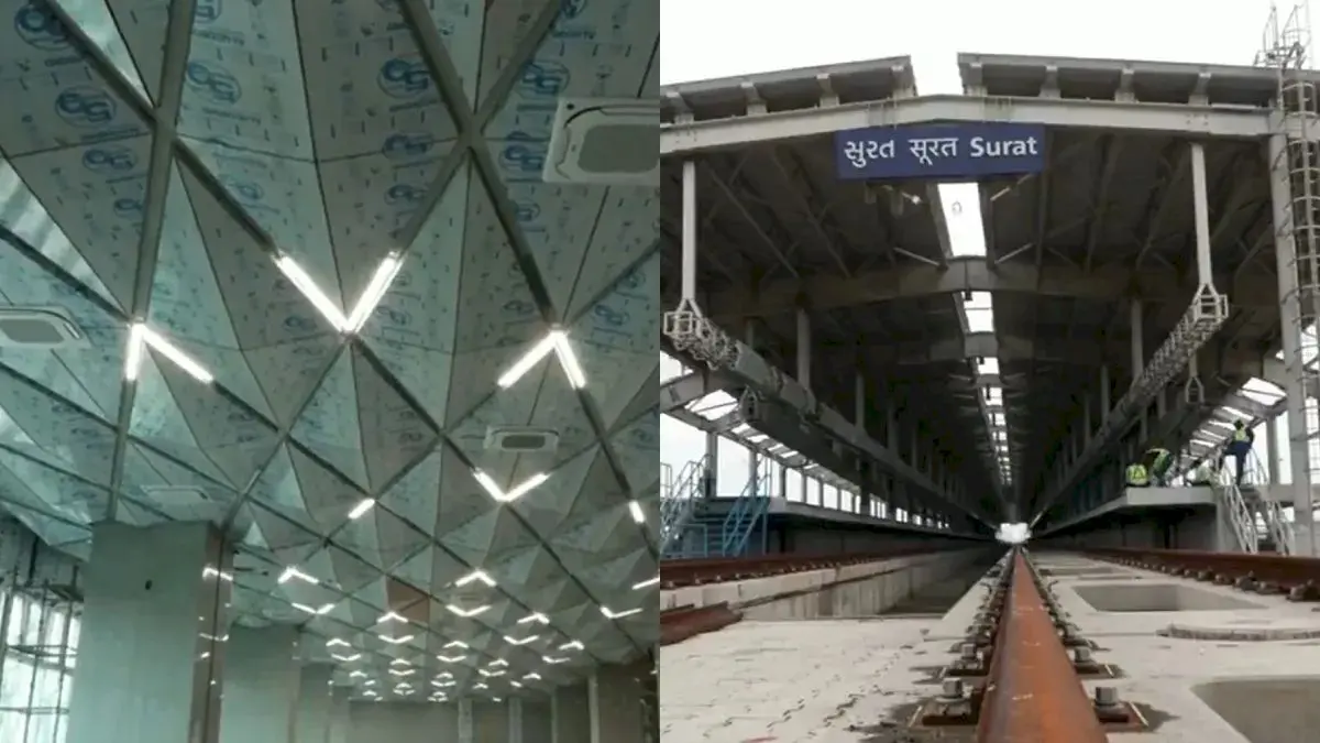 Mumbai, Surat bullet train stations near completion, new visuals show