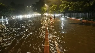 Delhi teen swept away in drain as rains lash city