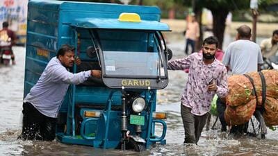 Heavy rain floods Gurugram, triggers orange alert and traffic curbs