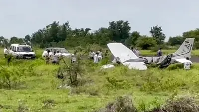 Trainer aircraft skids off Baramati runway, no injuries