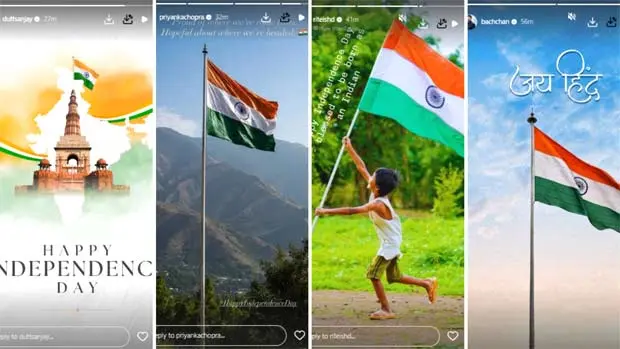 Film stars mark India’s 80th Independence Day online