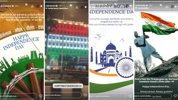 Film stars mark India’s 80th Independence Day online