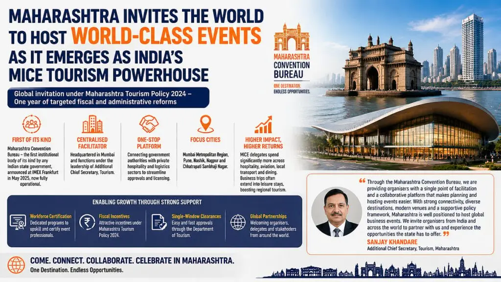 Maharashtra invites global MICE tourism with new convention bureau