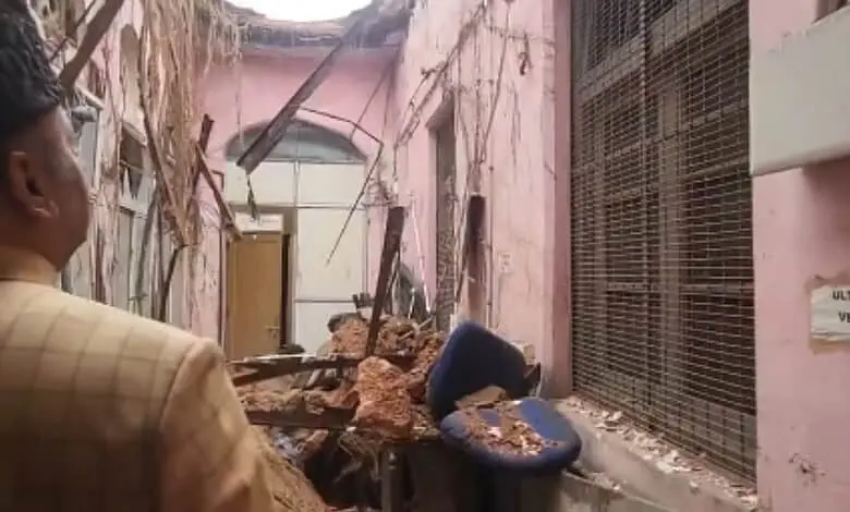 Corridor collapses at Hyderabad's historic Government City College