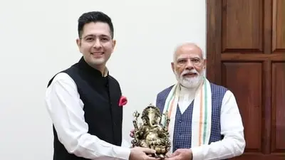 Raghav Chadha meets PM Modi, calls it a morning to cherish