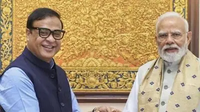 Himanta Sarma meets PM Modi on Assam flood relief