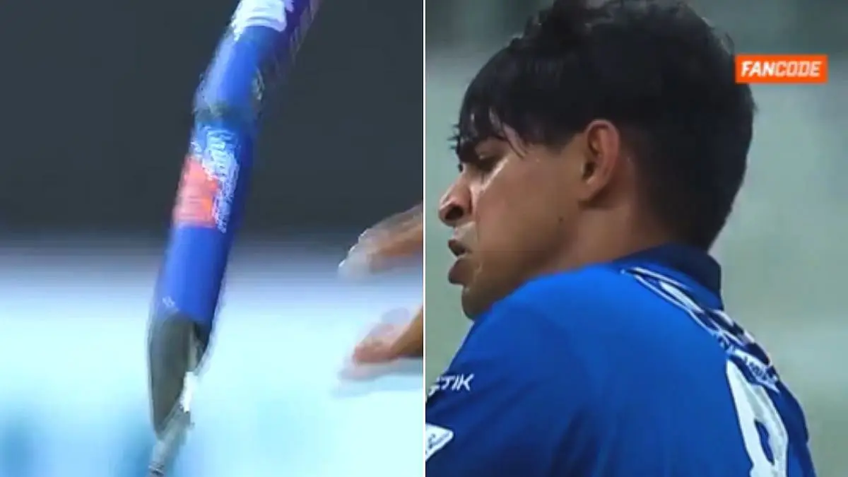 Kartik Tyagi breaks middle stump with fiery yorker in UP T20 League