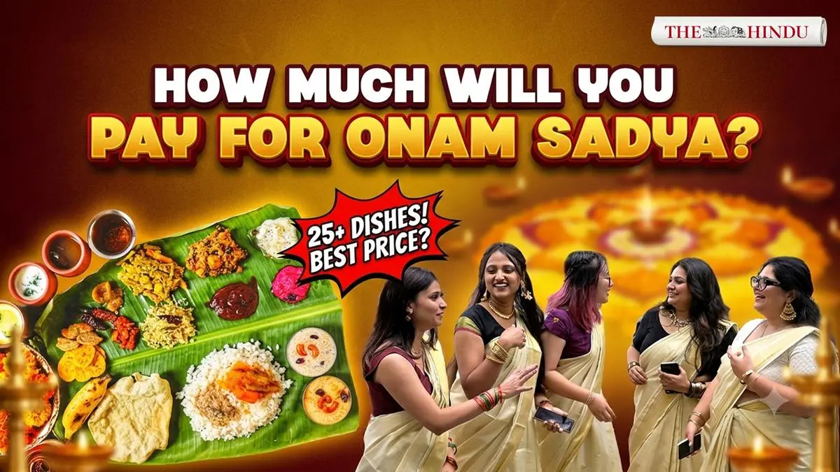 Onam Sadya meals in Bengaluru cost Rs 800 to Rs 3,000 this year
