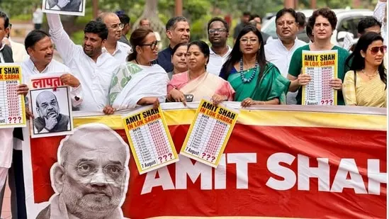 Rajya Sabha adjourned as Opposition demands Amit Shah statement