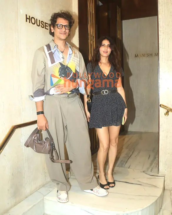 Vijay Varma and Fatima Sana Shaikh visit Manish Malhotra in Bandra