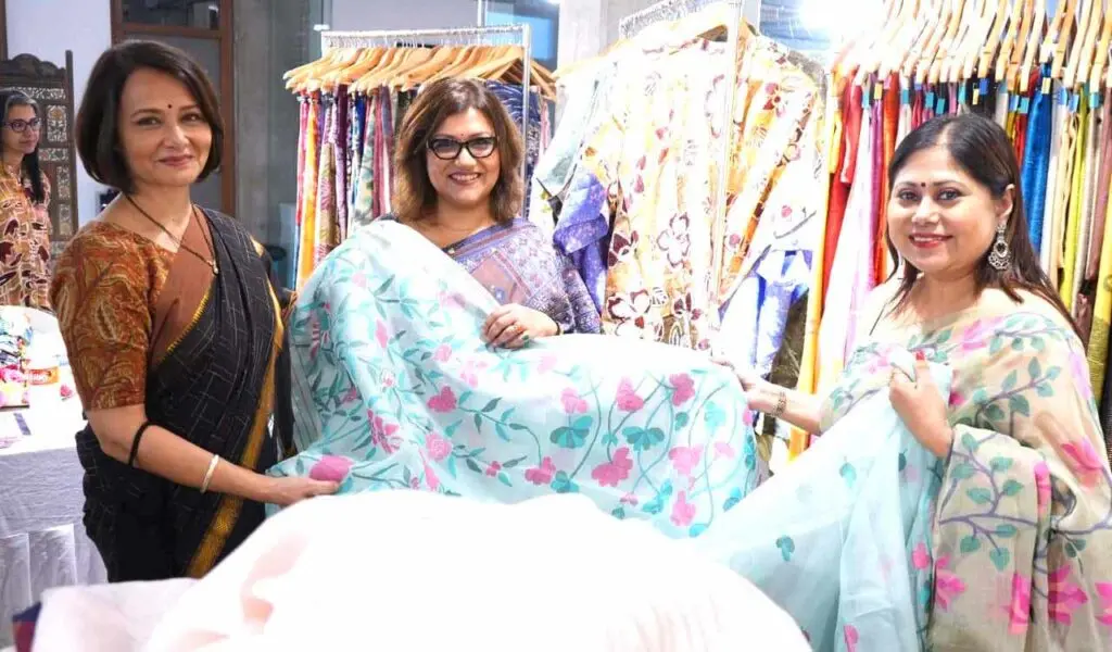 Pink Gulabb exhibition showcases India's heritage weaves in Hyderabad