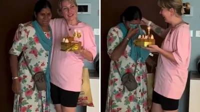 Russian woman gives nanny first birthday cake, video goes viral