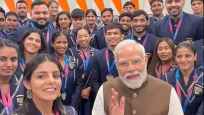 PM Modi meets Commonwealth Games medallists, shares video
