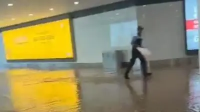 Noida Airport waterlogging sparks political row, cleared in 30 minutes
