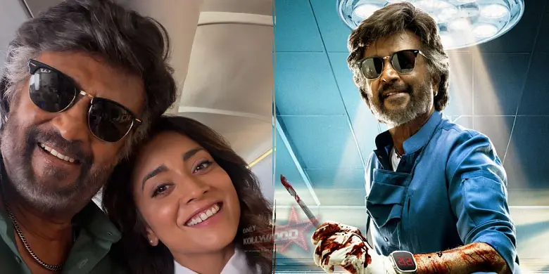 Shriya Saran-Rajinikanth selfie sparks Dharman cameo speculation