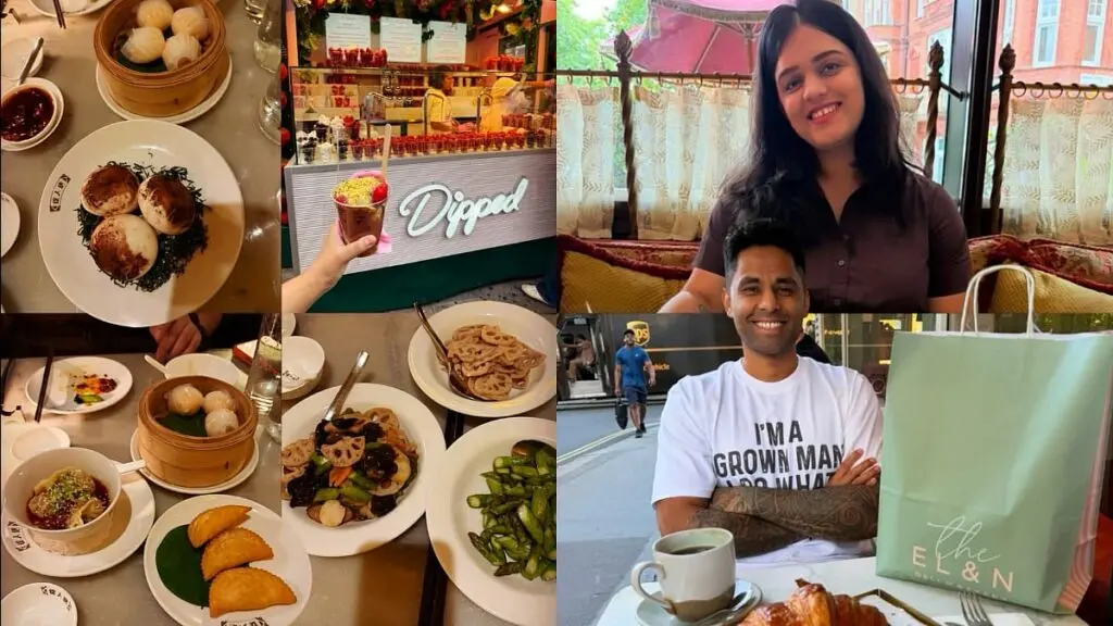 Suryakumar Yadav shares London food diary with wife Devisha
