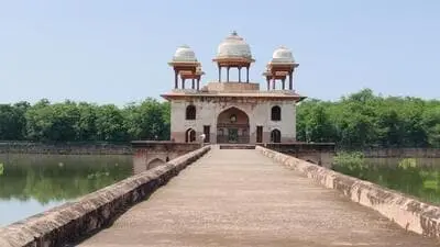 Narnaul's Jal Mahal restored after a decade, water back in 16th-century reservoir
