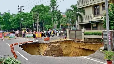 Ludhiana sinkhole forces evacuation, firms face FIR after second cave-in