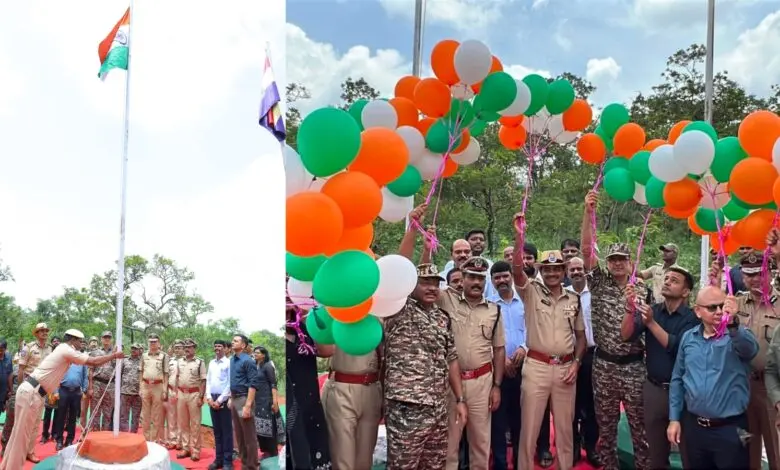 Telangana DGP hoists Tricolour at Karregutta Hills after 50 years