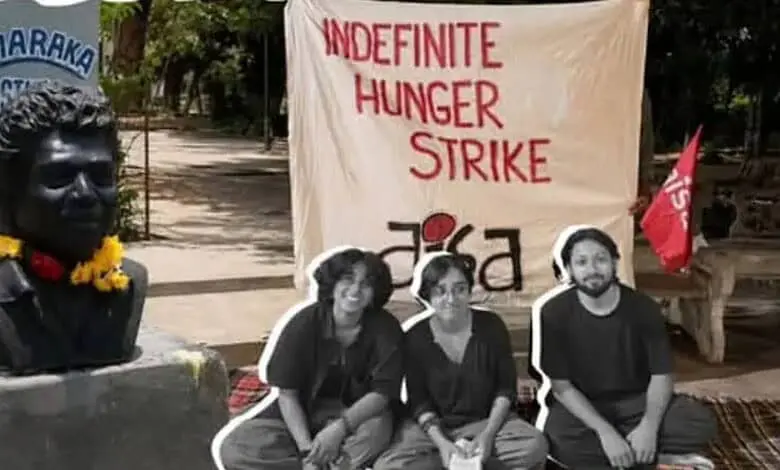 Hyderabad students end hunger strike after council promise on demands