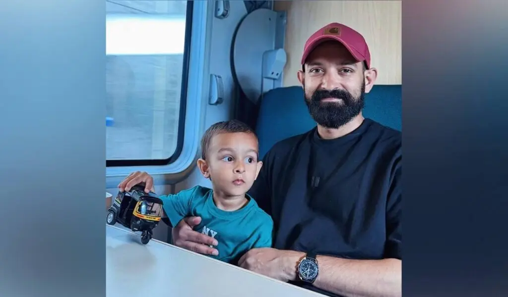 Vikrant Massey shows son's auto-rickshaw love from Norway