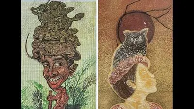 Artists turn turtles and owls into symbols of human thought