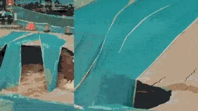 Gurgaon sinkhole swallows service road on Delhi-Jaipur highway