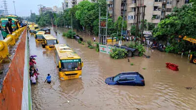 Gurugram parents fume as rains trap kids in school buses for hours