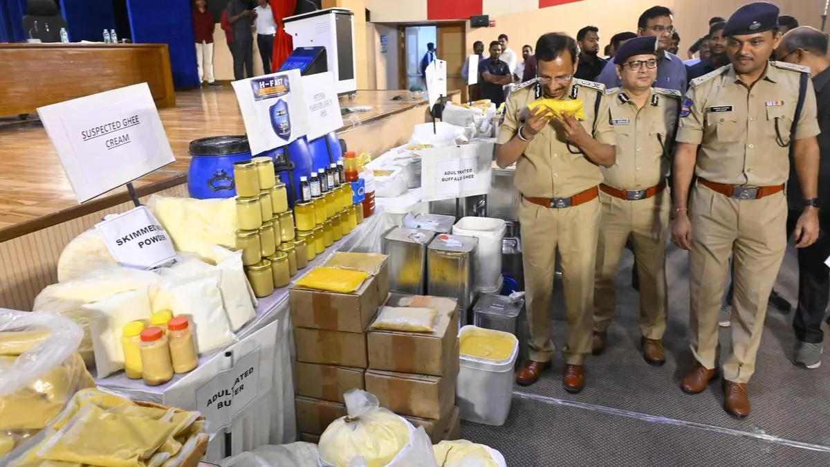 Hyderabad police seize 36 tonnes of adulterated ghee and raw materials