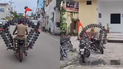 Uttarakhand Police seize bike with 100 horns in viral video