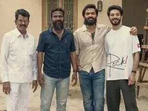 Anirudh surprises Silambarasan on Arasan set as shoot resumes