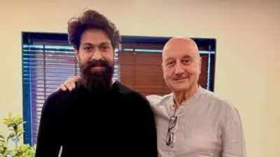 Anupam Kher praises Yash's KGF journey, meets star before Toxic release