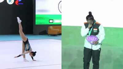 Manipur gymnast Ariha Pangambam wins India's first Asian aerobic gold