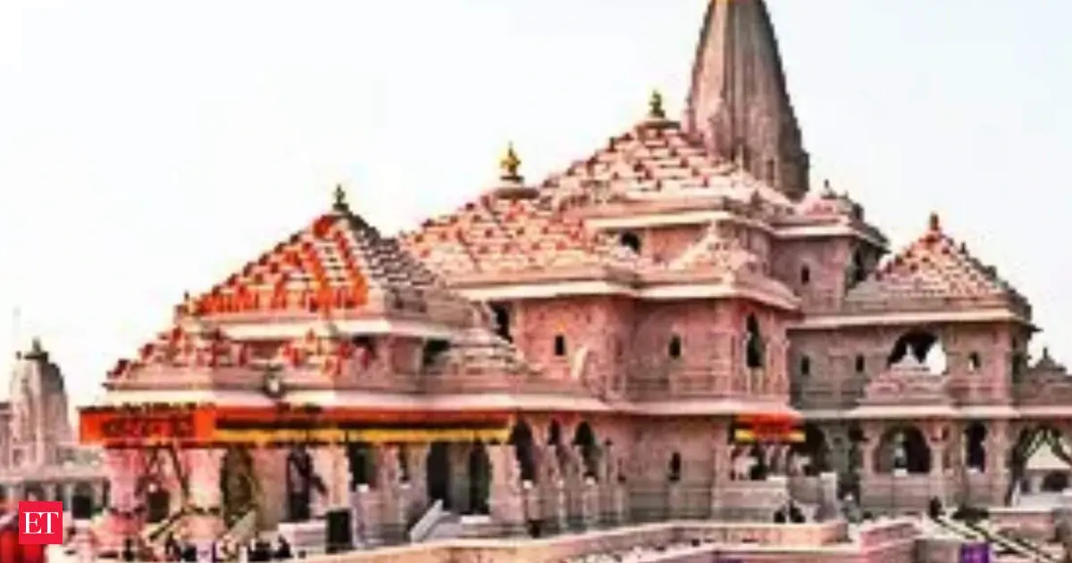 Ram temple construction complete, trust logo installation next