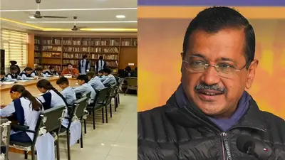 Kejriwal touts Punjab school library amid teacher protest