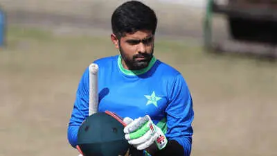 Babar Azam rests after hand blow before England Tests