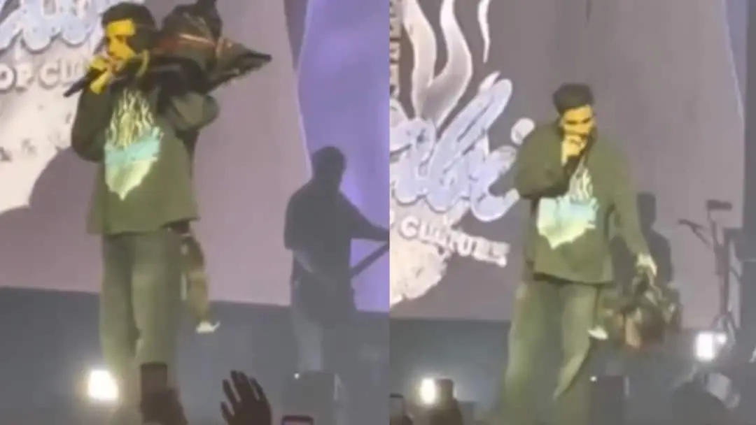 Karan Aujla confronts fan who threw jacket at Adelaide concert